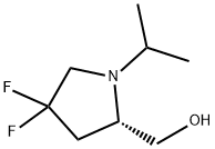 (S)-(4,4-二氟-1-异丙基吡咯烷-2-基)甲醇 结构式