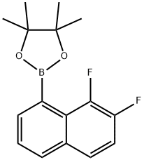 2-(7,8-二氟萘-1-基)-4,4,5,5-四甲基-1,3,2-二氧硼烷 结构式