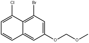 1-溴-8-氯-3-(甲氧基甲氧基)萘 结构式