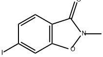 6-碘-2-甲基苯并[D]异噁唑-3(2H)-酮 结构式