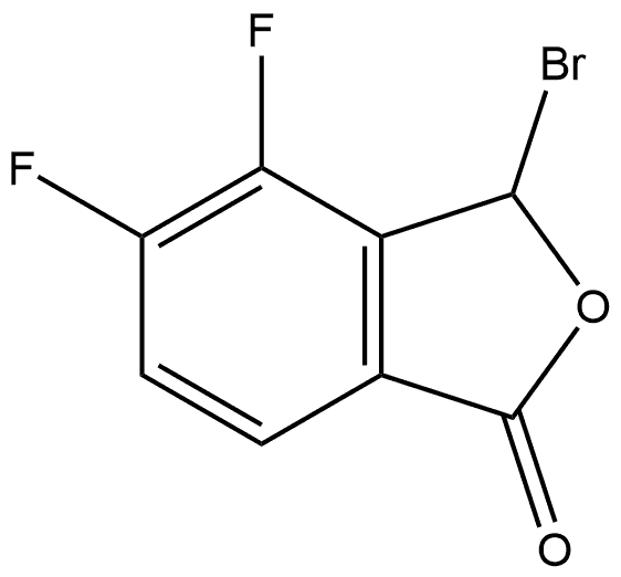 3-bromo-4,5-difluoroisobenzofuran-1(3H)-one 结构式