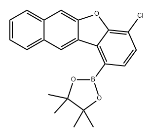 Benzo[b]naphtho[2,3-d]furan, 4-chloro-1-(4,4,5,5-tetramethyl-1,3,2-dioxaborolan-2-yl)- 结构式