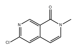 6-氯-2-甲基-2,7-萘啶-1(2H)-酮 结构式