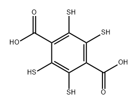 1,4-Benzenedicarboxylic acid, 2,3,5,6-tetramercapto- 结构式