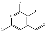 2,6-二氯-3-氟异烟醛 结构式