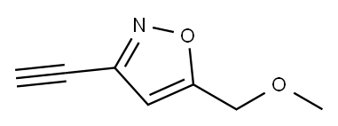 3-乙炔基-5-(甲氧基甲基)异噁唑 结构式