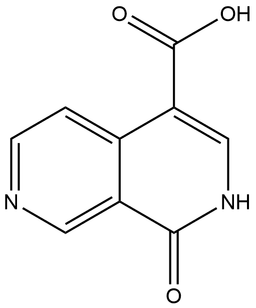 1-氧代-1,2-二氢-2,7-萘吡啶-4-羧酸 结构式