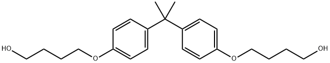 1-Butanol, 4,4'-[(1-methylethylidene)bis(4,1-phenyleneoxy)]bis- 结构式