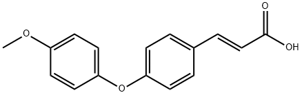 JR-8538, (E)-3-(4-(4-Methoxyphenoxy)phenyl)acrylic acid, 97% 结构式