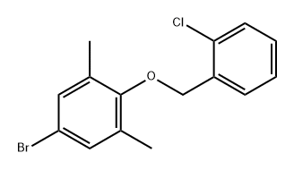 5-溴-2-((2-氯苄基)氧基)-1,3-二甲基苯 结构式