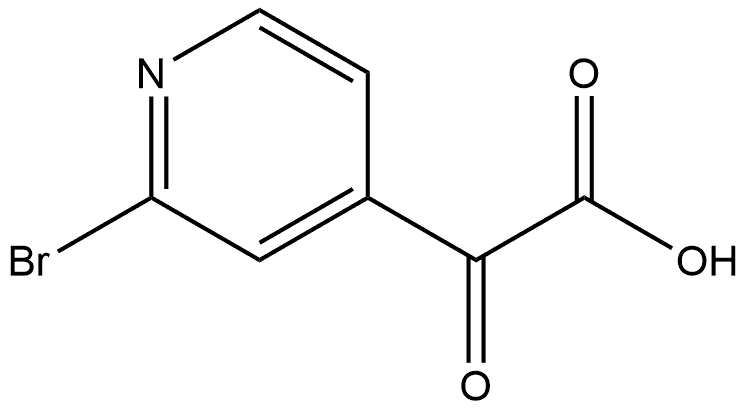 2-(2-溴吡啶-4-基)-2-氧代乙酸 结构式