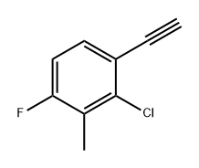 2-氯-1-乙炔基-4-氟-3-甲苯 结构式