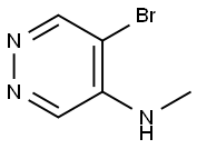 5-溴-N-甲基哒嗪-4-胺 结构式
