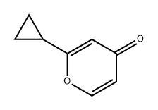 4H-Pyran-4-one, 2-cyclopropyl- 结构式