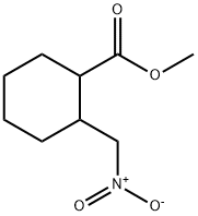 Cyclohexanecarboxylic acid, 2-(nitromethyl)-, methyl ester 结构式