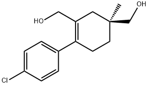 3-Cyclohexene-1,3-dimethanol, 4-(4-chlorophenyl)-1-methyl-, (1S)- 结构式