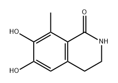1(2H)-Isoquinolinone, 3,4-dihydro-6,7-dihydroxy-8-methyl- 结构式