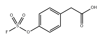 2-(4-((fluorosulfonyl)oxy)phenyl)acetic acid 结构式