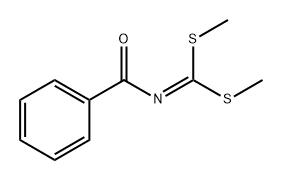 Carbonimidodithioic acid, N-benzoyl-, dimethyl ester 结构式