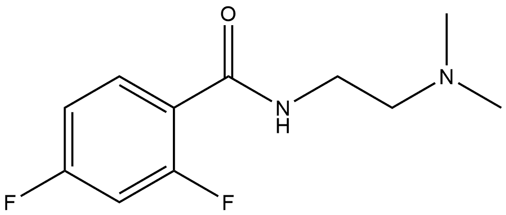 N-[2-(Dimethylamino)ethyl]-2,4-difluorobenzamide 结构式