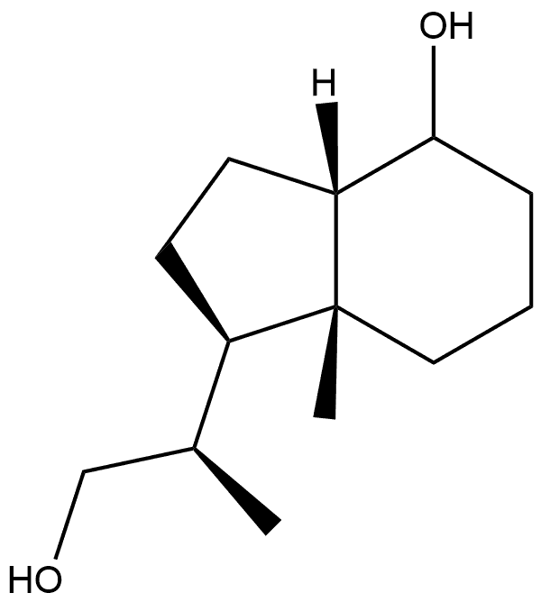 (1R,3AS,7aR)-1-((R)-1-hydroxypropan-2-yl)-7a-methyloctahydro-1H-inden-4-ol 结构式