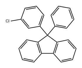 9-(3-氯苯基)-9-苯基-9H-芴 结构式