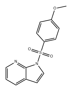 1-((4-甲氧苯基)磺酰基)-1H-吡咯并[2,3-B]吡啶 结构式