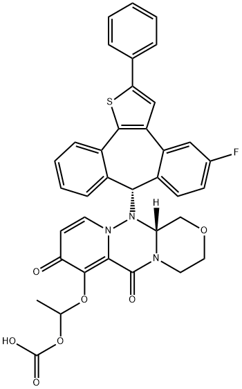 化合物 CAP-DEPENDENT ENDONUCLEASE-IN-7 结构式