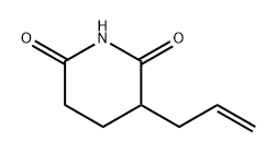 3-(丙-2-烯-1-基)哌啶-2,6-二酮 结构式