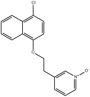 Pyridine, 3-[2-[(4-chloro-1-naphthalenyl)oxy]ethyl]-, 1-oxide 结构式