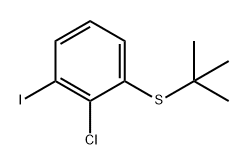 叔丁基(2-氯-3-碘苯基)硫酸盐 结构式