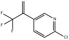 Pyridine, 2-chloro-5-[1-(trifluoromethyl)ethenyl]- 结构式