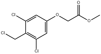 2-(3,5-二氯-4-(氯甲基)苯氧基)乙酸甲酯 结构式