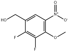 (2,3-二氟-4-甲氧基-5-硝基苯基)甲醇 结构式