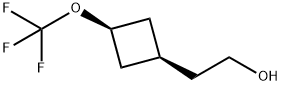 2-(CIS-3-(三氟甲氧基)环丁基)乙烷-1-醇 结构式