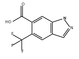 5-(三氟甲基)-1H-吲哚-6-羧酸 结构式