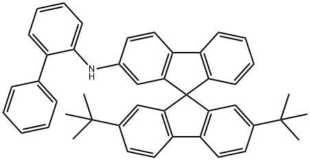 N-[1,1′-二苯基-2-基-2′,7′-二(1,1-二叔丁基- )-9,9′-螺二[9H-芴]-2-胺 结构式