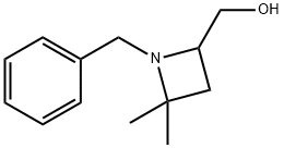 (1-苄基-4,4-二甲基氮杂环丁烷-2-基)甲醇 结构式