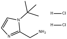 (1-(叔丁基)-1H-咪唑-2-基)甲胺二盐酸盐 结构式