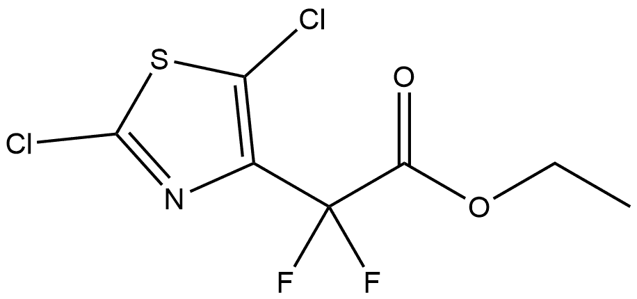 2,5-二氯-Α,Α-二氟-4-噻唑乙酸乙酯 结构式