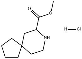 8-氮杂螺[4.5]癸烷-7-羧酸甲酯盐酸盐 结构式