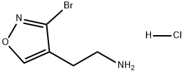 3-溴-4-异噁唑烷胺盐酸盐(1:1) 结构式