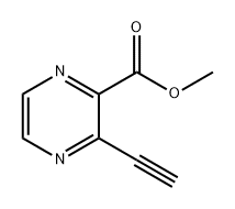 3-乙炔基吡嗪-2-羧酸甲酯 结构式