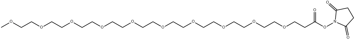 mPEG10-NHS Ester 结构式