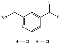 (4-(二氟甲基)吡啶-2-基)甲胺(二盐酸盐) 结构式