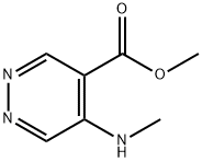 5-(甲氨基)哒嗪-4-羧酸甲酯 结构式