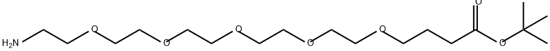 H2N-PEG5-(CH2)3COOtBu 结构式