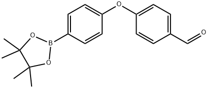4-(4-(4,4,5,5-TETRAMETHYL-1,3,2-DIOXABOROLAN-2-YL)PHENOXY 结构式