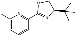 (R)-4-(叔丁基)-2-(6-甲基吡啶-2-基)-4,5-二氢恶唑 结构式