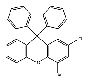 4'-BROMO-2'-CHLOROSPIRO[FLUORENE-9,9'-XANTHENE] 结构式